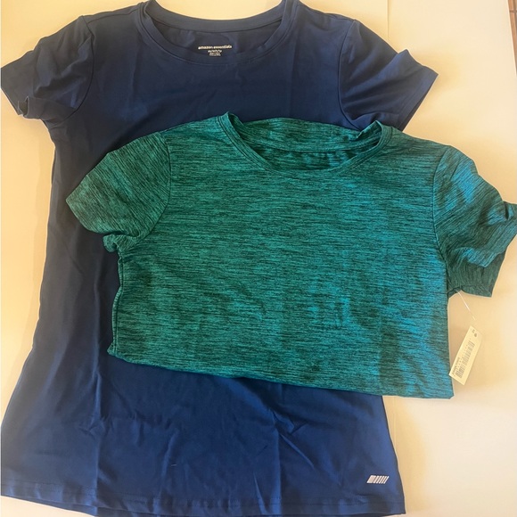 Amazon Essentials Tops - Amazon Essentials Navy and Teal Women Tees